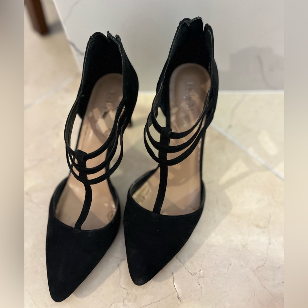 Sophisticated Black Multi-Strap Heels